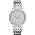Michael Kors Mk3437 Ladies Darci Silver Diamonte Watch -korean beauty