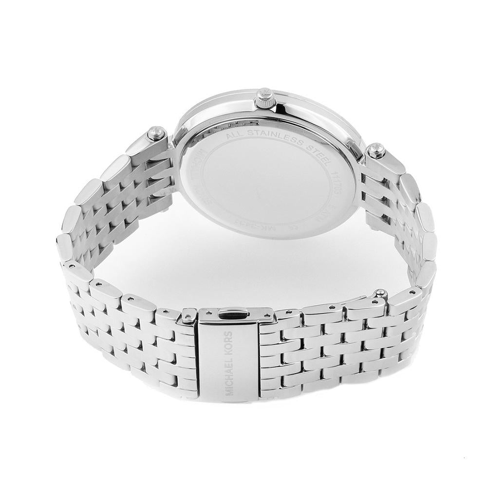 Michael Kors Mk3437 Ladies Darci Silver Diamonte Watch -korean beauty