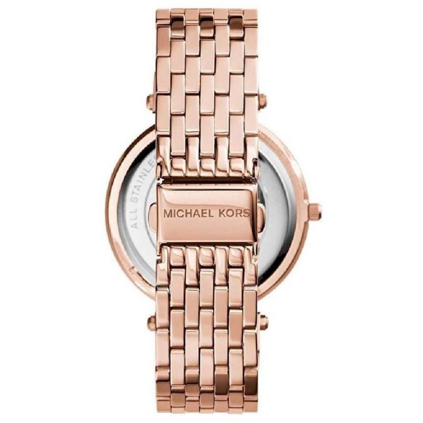 Michael Kors Mk3439 Ladies Darci Rose Gold Pave Watch -korean beauty