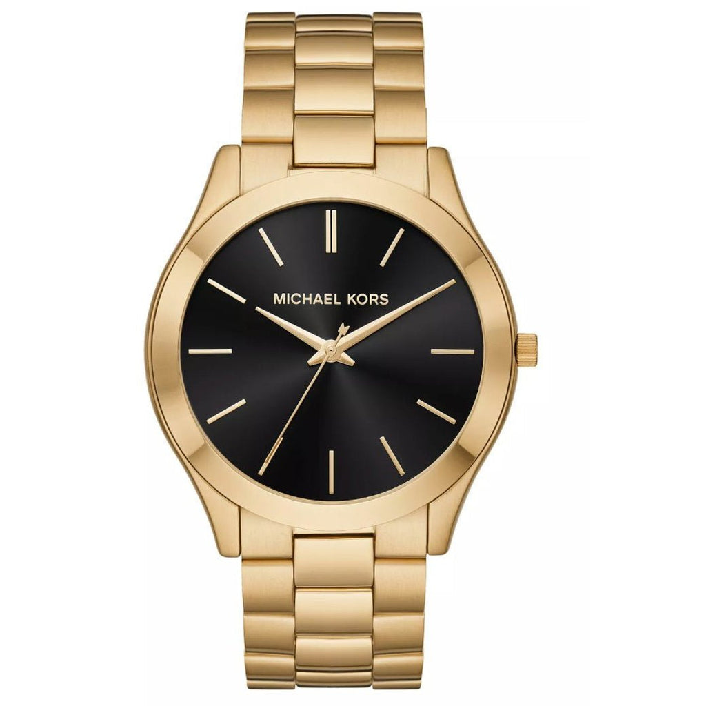 Michael Kors Mk3478 Ladies Slim Runway Gold Watch -korean beauty