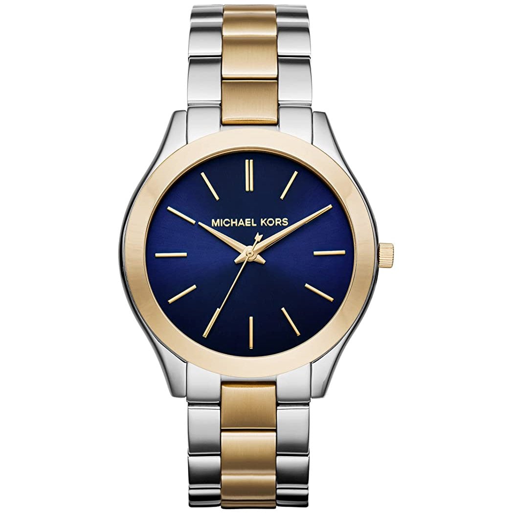 Michael Kors Mk3479 Ladies Slim Runway Two Tone Watch -korean beauty