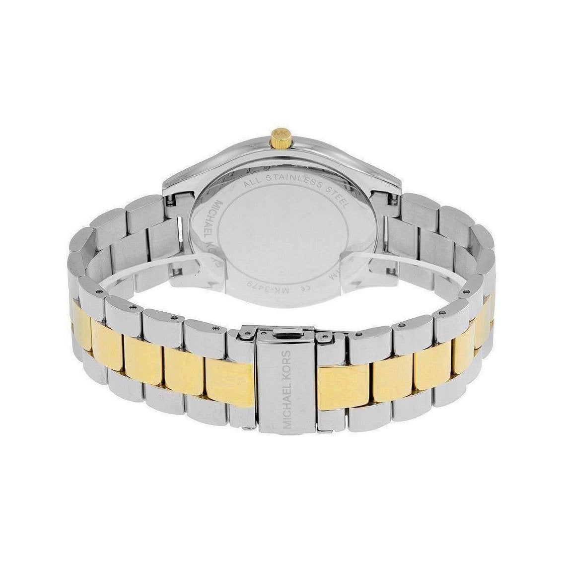 Michael Kors Mk3479 Ladies Slim Runway Two Tone Watch -korean beauty