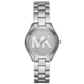 Michael Kors Mk3548 Ladies Mini Slim Runway Silver Watch -korean beauty