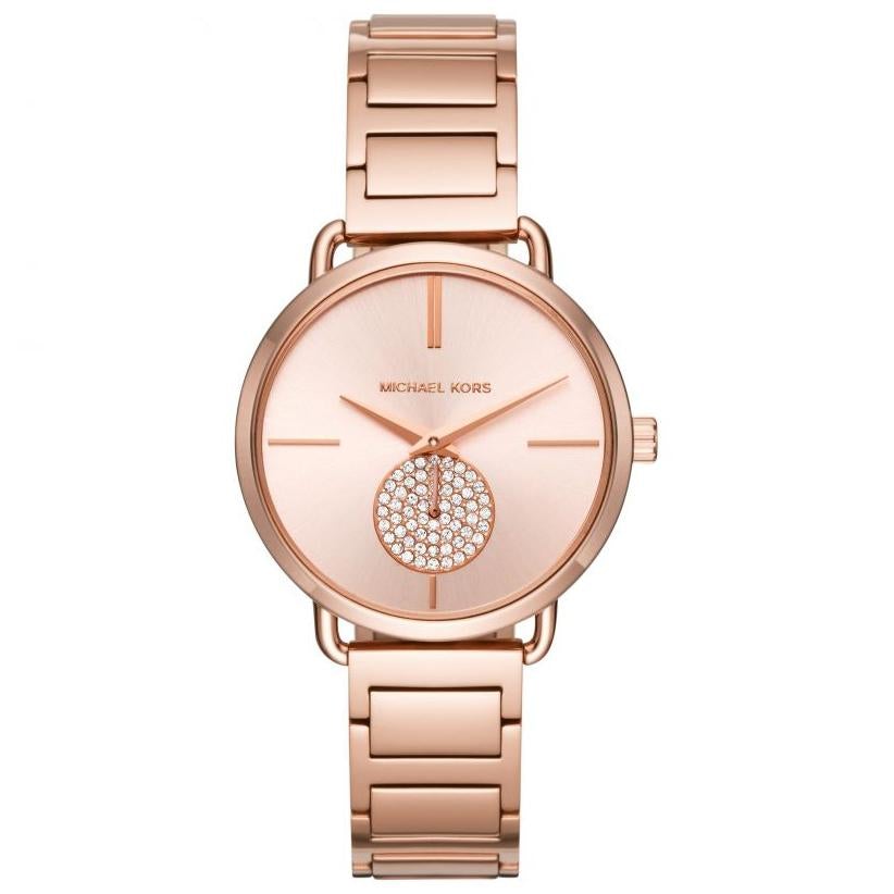 Michael Kors Mk3640 Ladies Portia Rose Gold Watch -korean beauty
