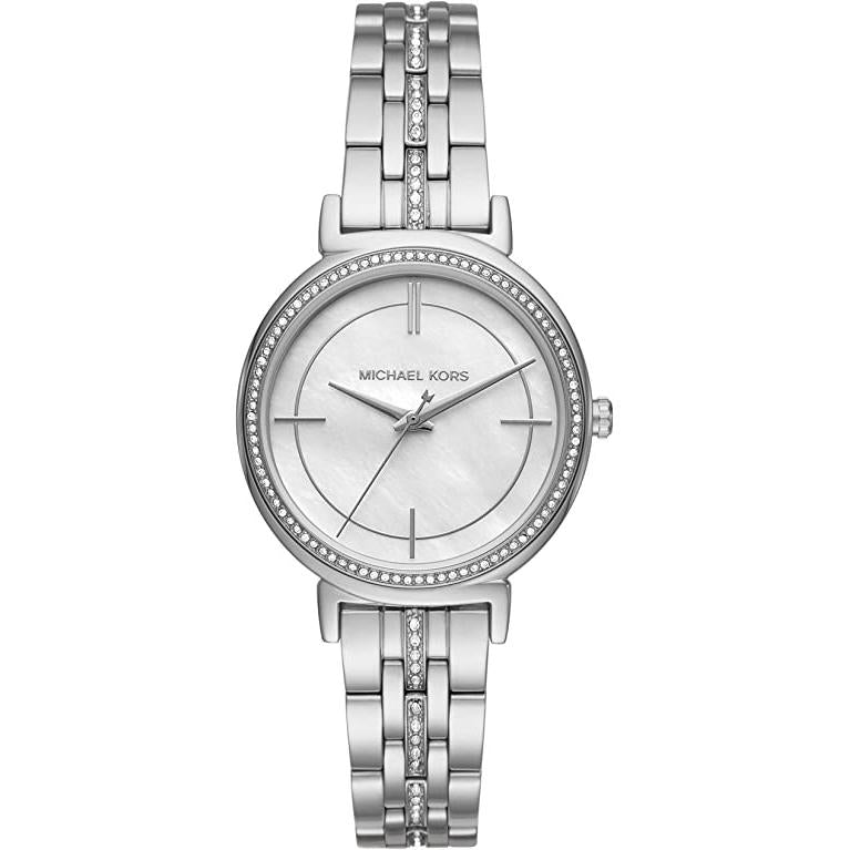 Michael Kors Mk3641 Ladies Cinthia Silver Watch -korean beauty