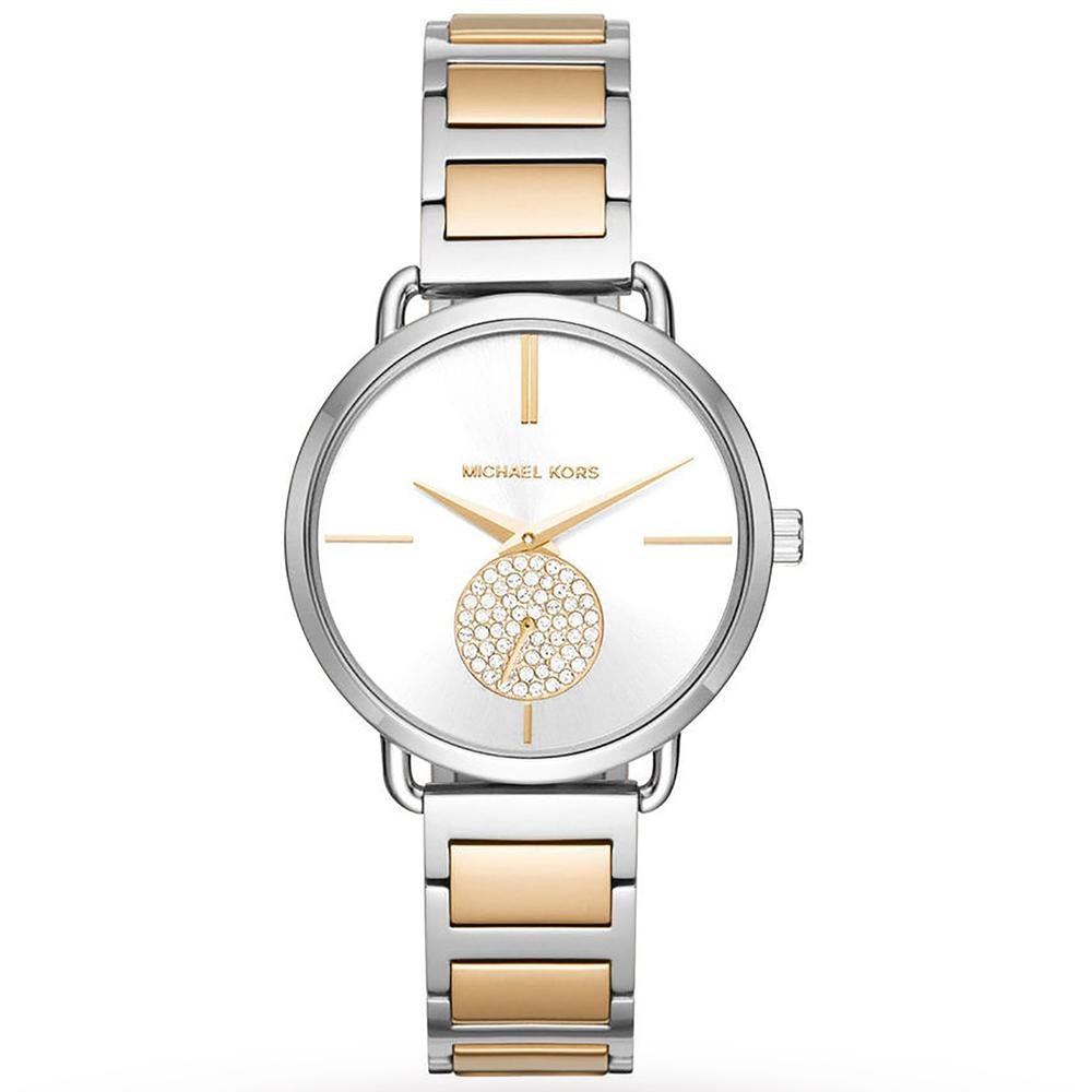 Michael Kors Mk3679 Ladies Portia Two Tone Watch -korean beauty