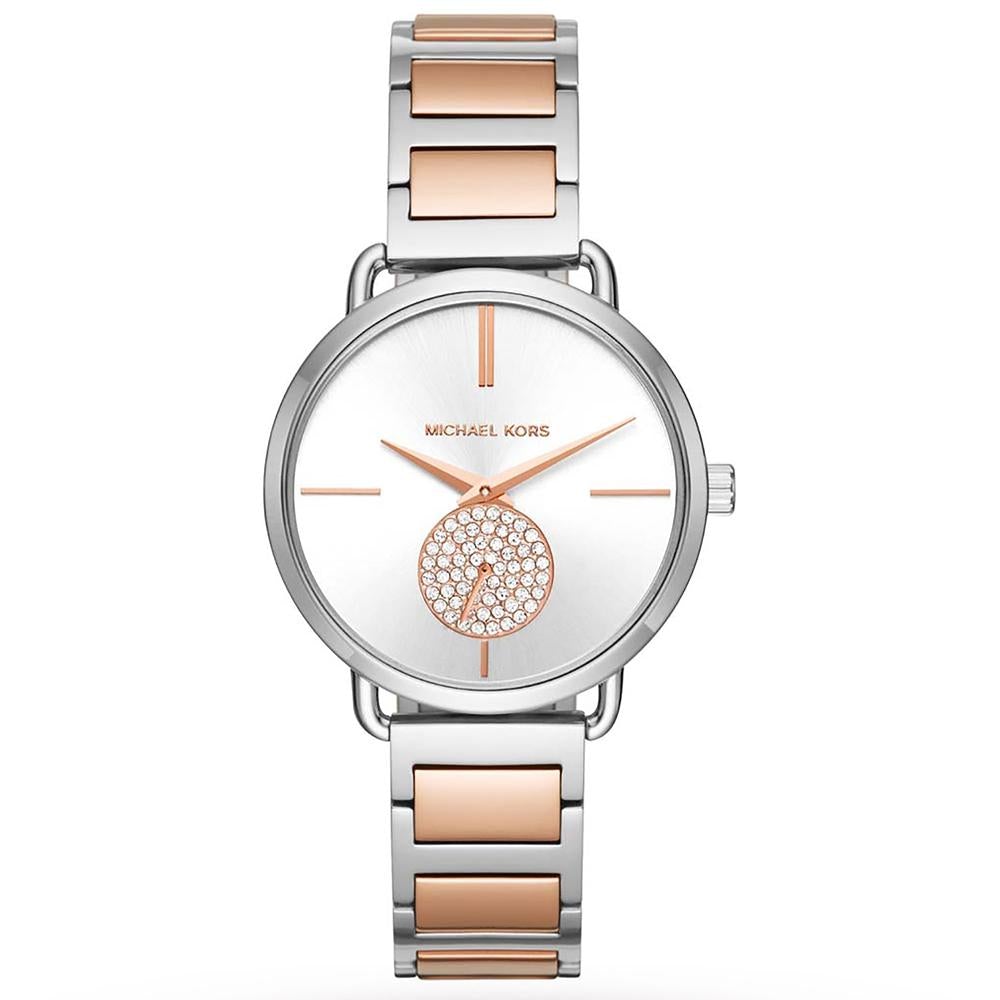 Michael Kors Mk3709 Ladies Rose Gold Portia Watch -korean beauty
