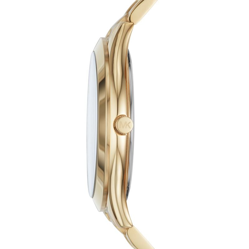 Michael Kors Mk3739 Ladies Watch Slim Runway Gold Watch -korean beauty