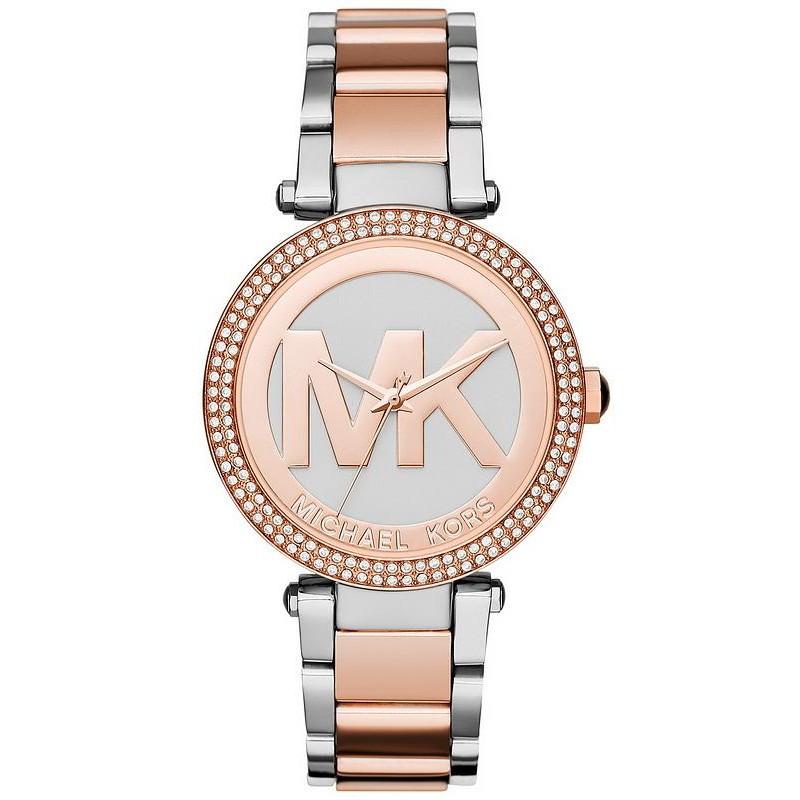 Michael Kors Mk6314 Ladies Parker Two Tone Watch -korean beauty