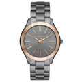 Michael Kors Mk8576 Men S Slim Runway Black Rose Watch -korean beauty