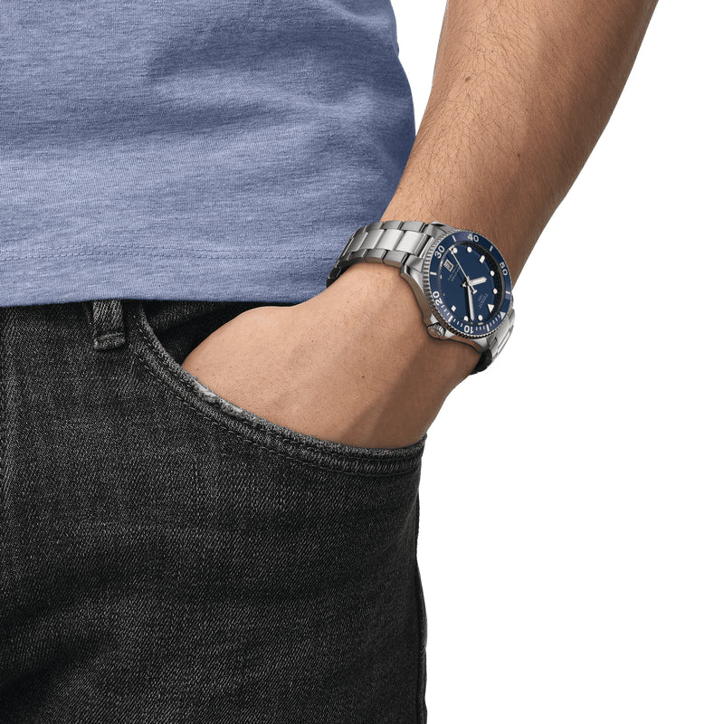 Tissot Seastar 1000 40mm Unisex Blue Watch T120 410 11 041 00 -korean beauty
