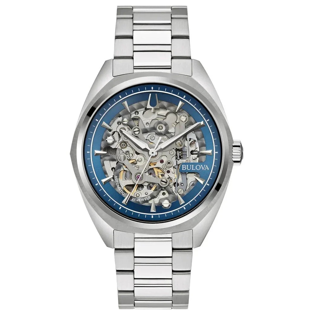 Bulova Classic Automatic Mens Blue Watch 96a292 -korean beauty