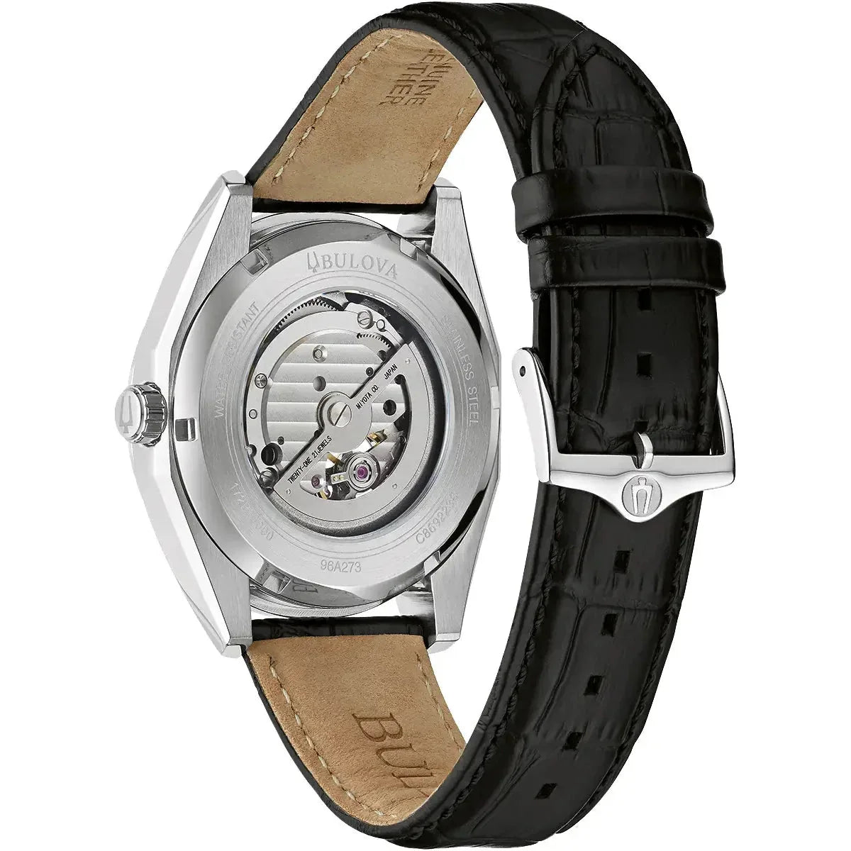 Bulova Surveyor Auto Mens Black Watch 96a273 -korean beauty