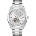 Bulova Surveyor Auto Mens Silver Watch 96a274 -korean beauty