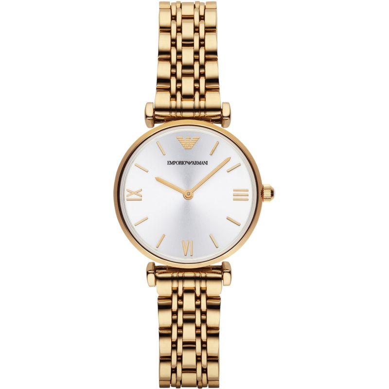 Emporio Armani Ar1877 Ladies Automatic T Bar Gianni Gold Watch -korean beauty