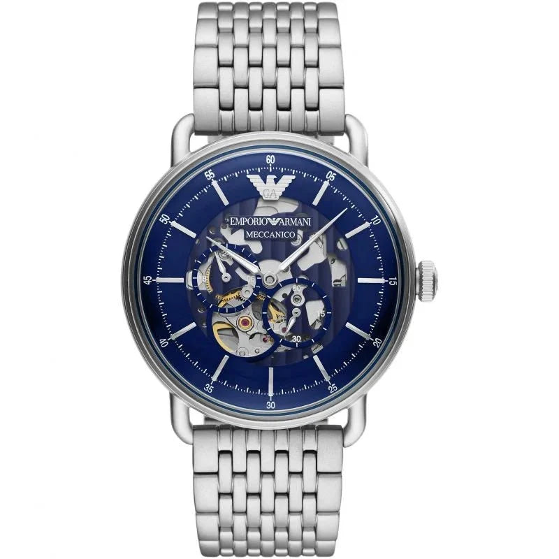 Emporio Armani Ar60024 Mens Meccanico Watch -korean beauty