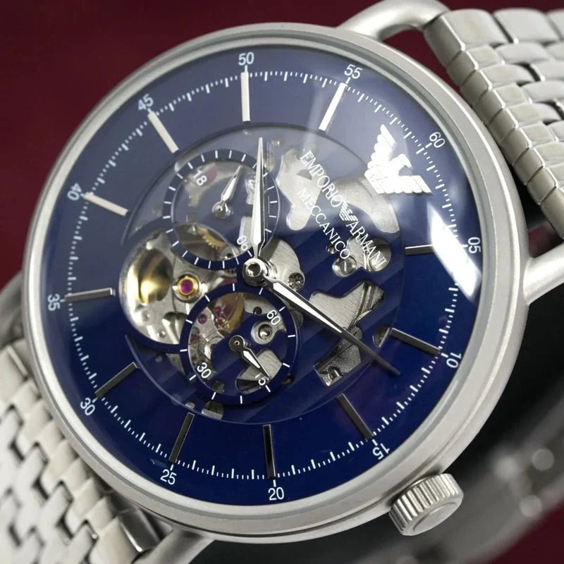Emporio Armani Ar60024 Mens Meccanico Watch -korean beauty