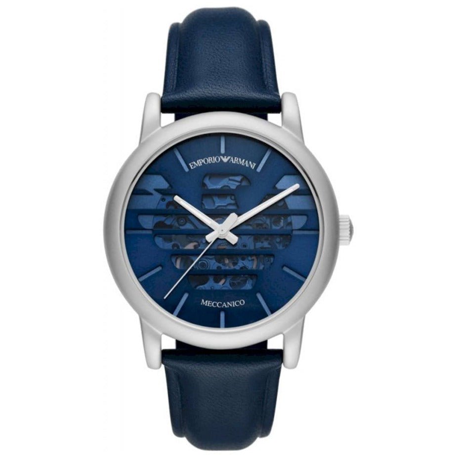 Emporio Armani Ar60030 Men S Automatic Luigi Blue Watch -korean beauty