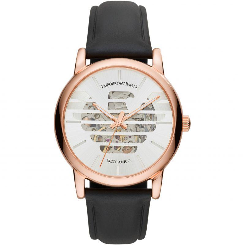 Emporio Armani Ar60031 Men S Automatic Luigi Rose Watch -korean beauty