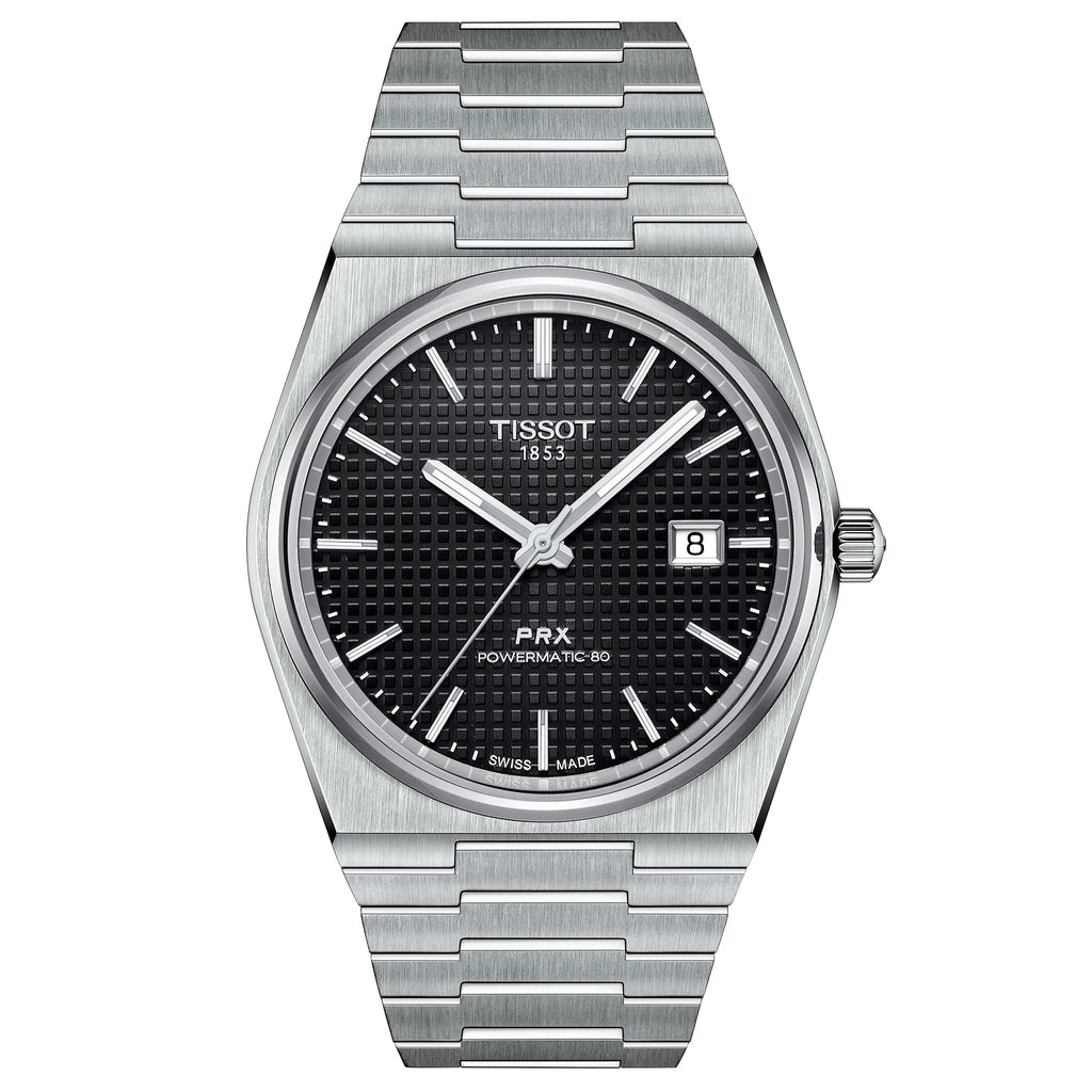 Tissot Prx Powermatic 80 Mens Black Watch T1374071105100 -korean beauty