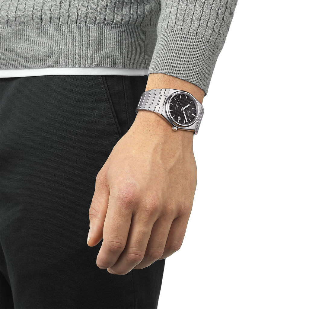 Tissot Prx Powermatic 80 Mens Black Watch T1374071105100 -korean beauty