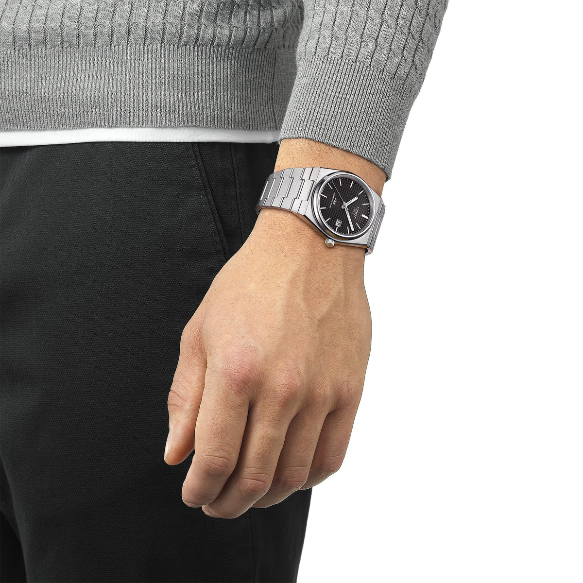 Tissot Prx Powermatic 80 Mens Black Watch T1374071105100 -korean beauty
