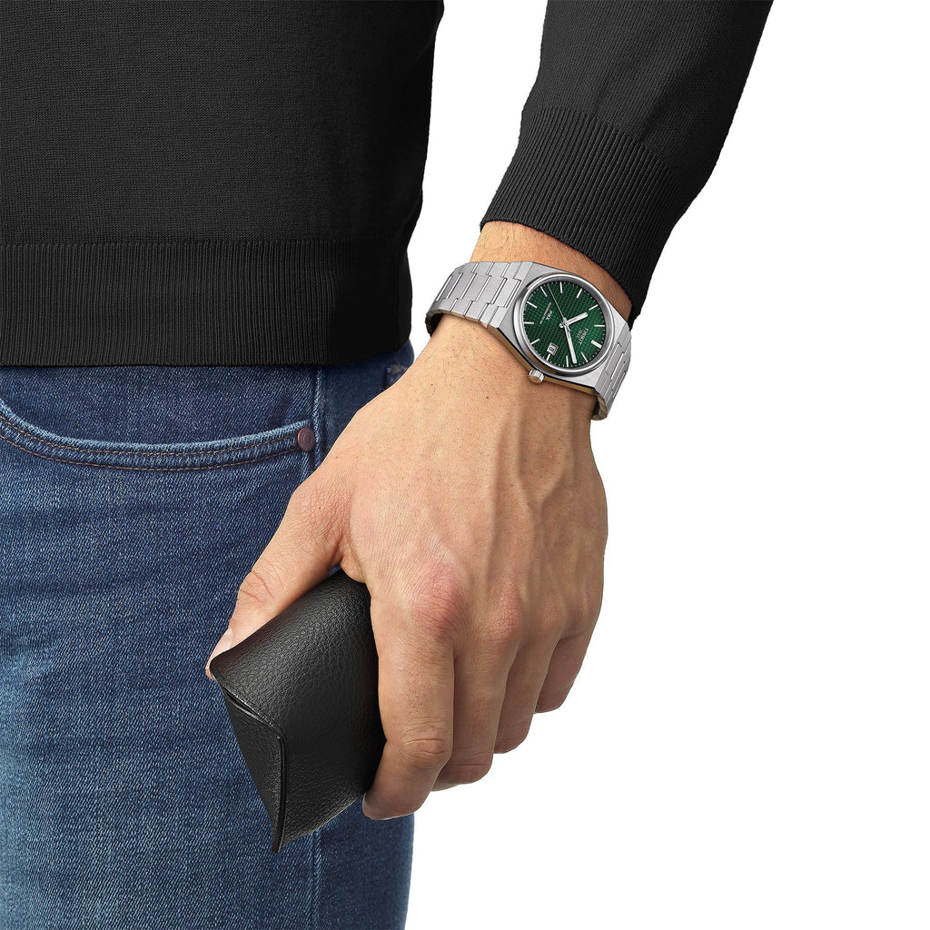 Tissot Prx Powermatic 80 Mens Green Watch T1374071109100 -korean beauty