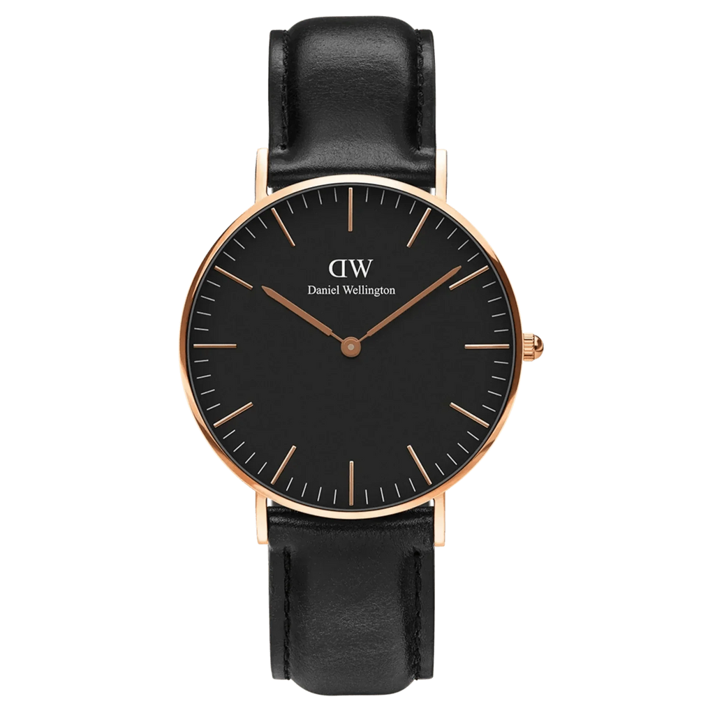 Daniel Wellington Mens Black Classic Sheffield Dw00100133 -korean beauty