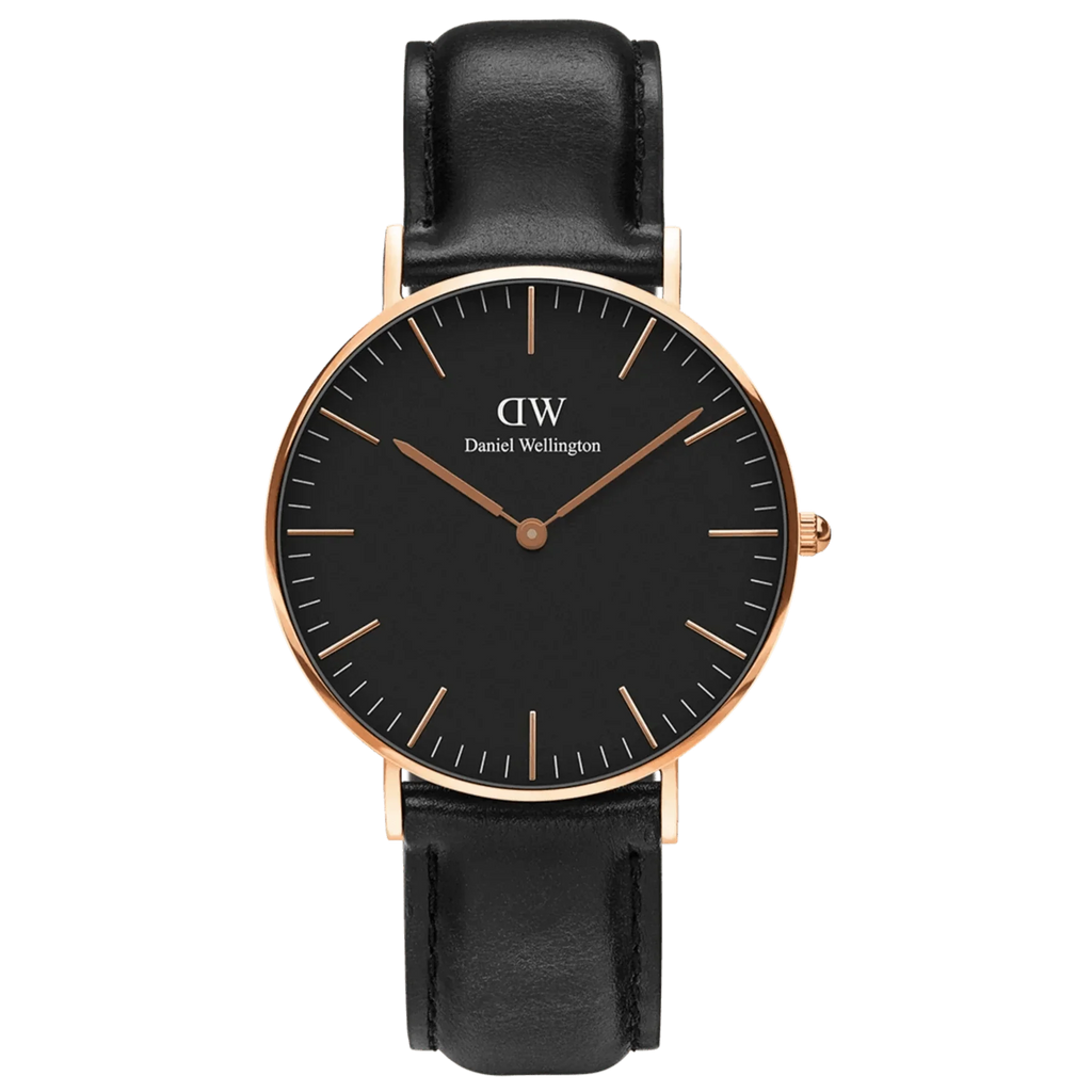 Daniel Wellington Mens Black Classic Sheffield Watch Dw00100127 -korean beauty