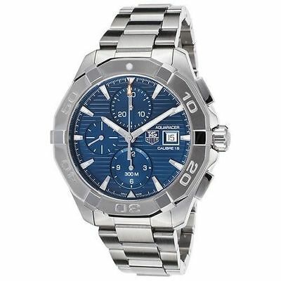 Tag Heuer Aquaracer Automatic Chronograph Blue Dial Silver Steel Strap Watch For Men Cay2112 Ba0927 -korean beauty