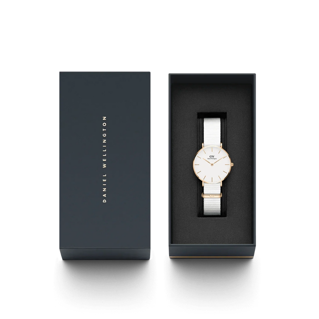 Daniel Wellington Ladies Petitedover White Watch Dw00100313 -korean beauty