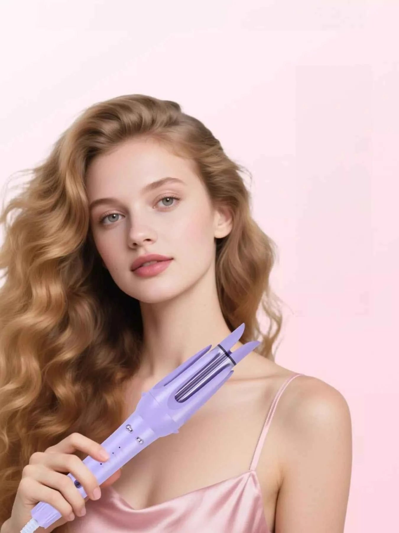 2-in-1 Automatic Rotating Ceramic Curling Iron