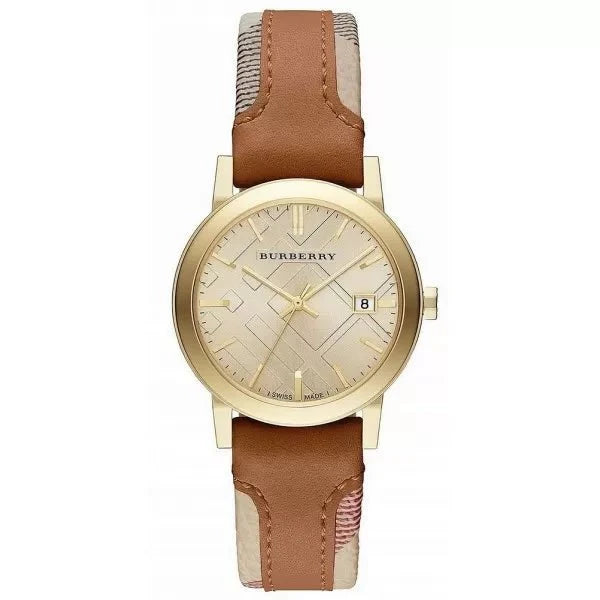 Burberry Ladies Watch The City Haymarket 34mm Brown Bu9133 -korean beauty