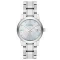 Burberry Ladies Watch Check Stamped Silver Bu9125 -korean beauty