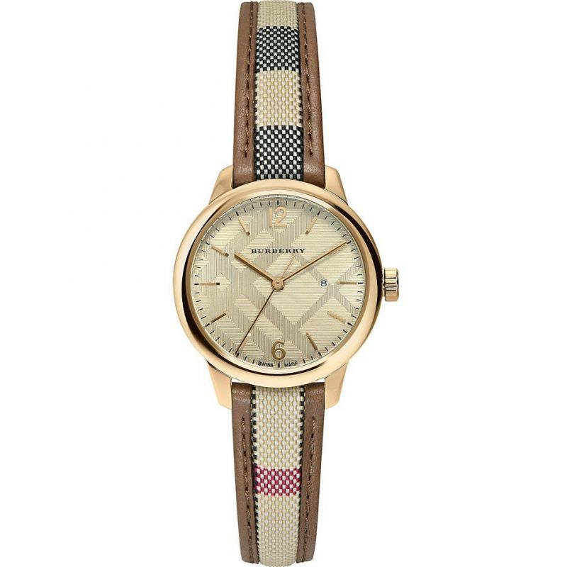 Burberry Ladies Watch The Classic Yellow Gold Bu10114 -korean beauty