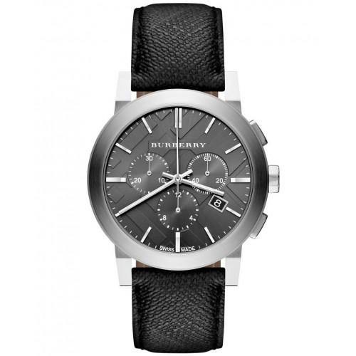 Burberry Mens Watch Chronograph The City Beat Check Bu9359 -korean beauty