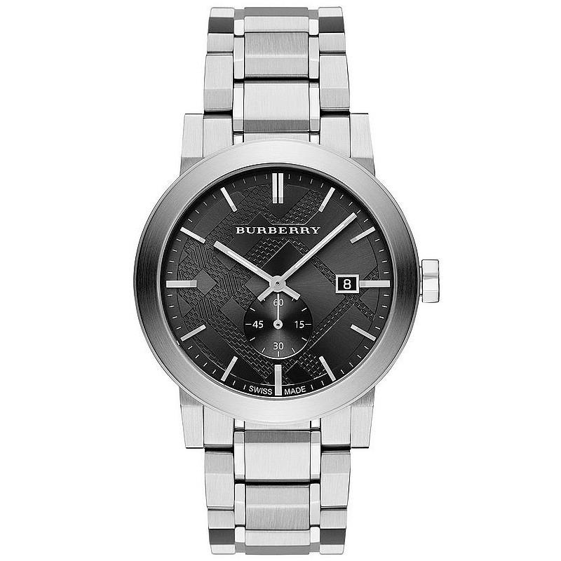 Burberry Mens Watch Chronograph The City Black Bu9901 -korean beauty