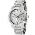Burberry Mens Watch Chronograph The City Silver Bu9350 -korean beauty