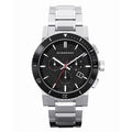 Burberry Mens Watch Chronograph The City Silver Bu9380 -korean beauty