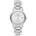 Burberry Mens Watch The City Engraved Checked Steel Bu9037 -korean beauty