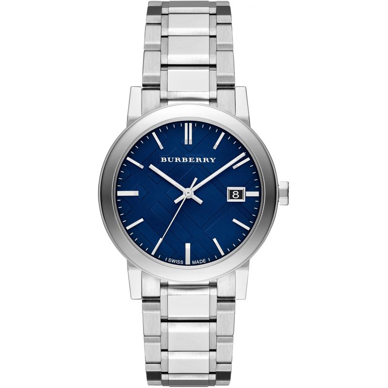 Burberry Mens Watch The City Steel Blue Bu9031 -korean beauty