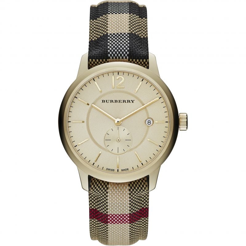 Burberry Mens Watch The Classic Horseferry Champagne Bu10001 -korean beauty