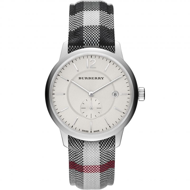Burberry Mens Watch The Classic Horseferry Silver Bu10002 -korean beauty
