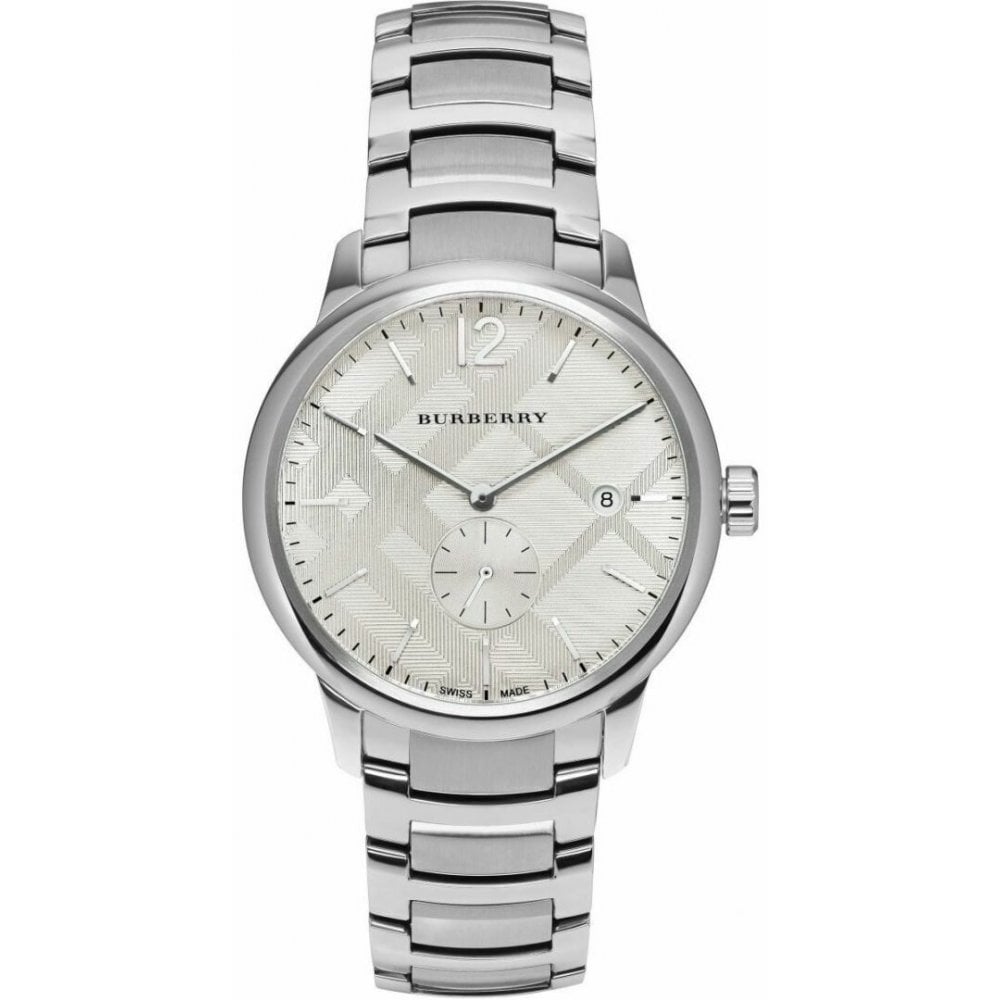 Burberry Mens Watch The Classic Silver Bu10004 -korean beauty
