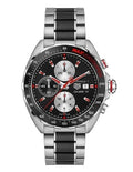 Tag Heuer Formula 1 Chronograph 43mm Automatic Mens Watch Stainless Steel With Black Dial Red Accents -korean beauty