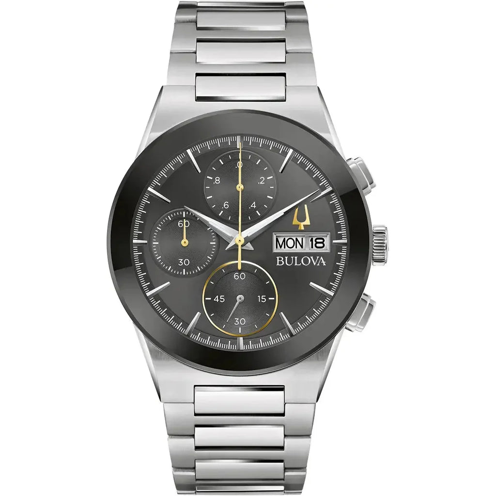 Bulova Millennia Mens Silver Watch 96c149 -korean beauty