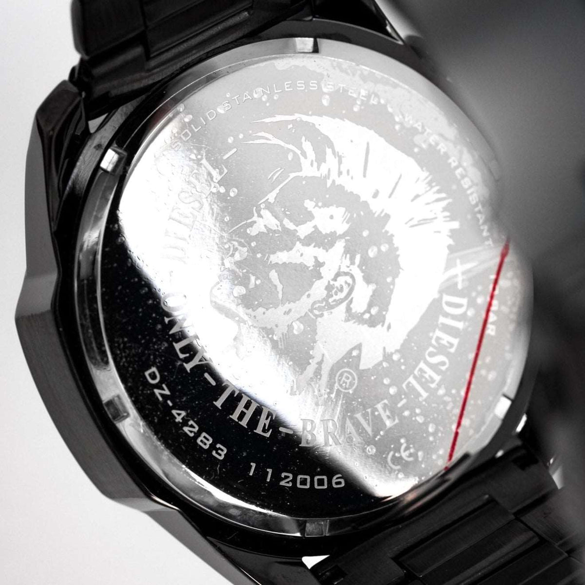 Diesel Dz4283 Men S Chronograph Mega Chief Black Pvd Watch -korean beauty