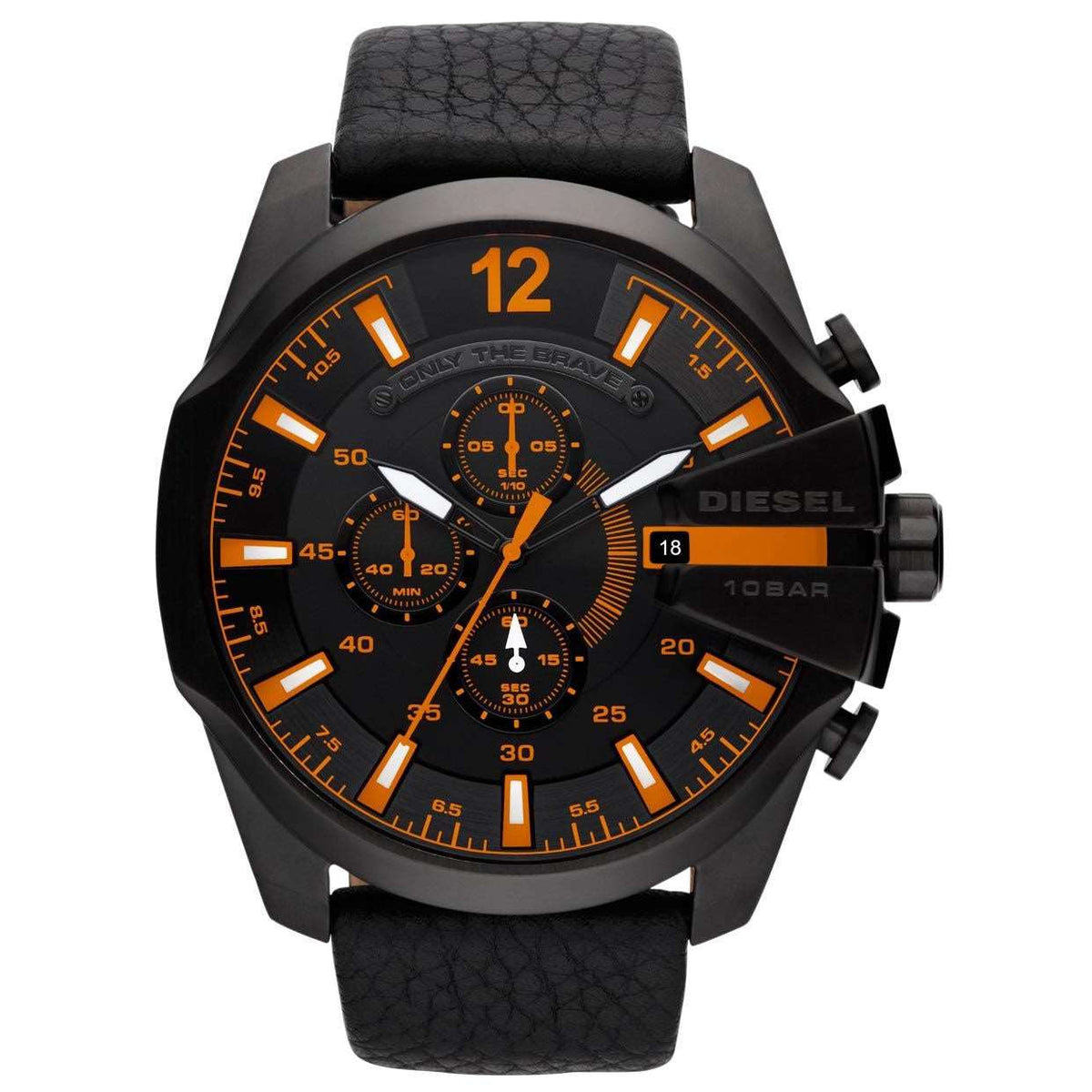 Diesel Dz4291 Men S Master Chief Black Chronograph Watch -korean beauty