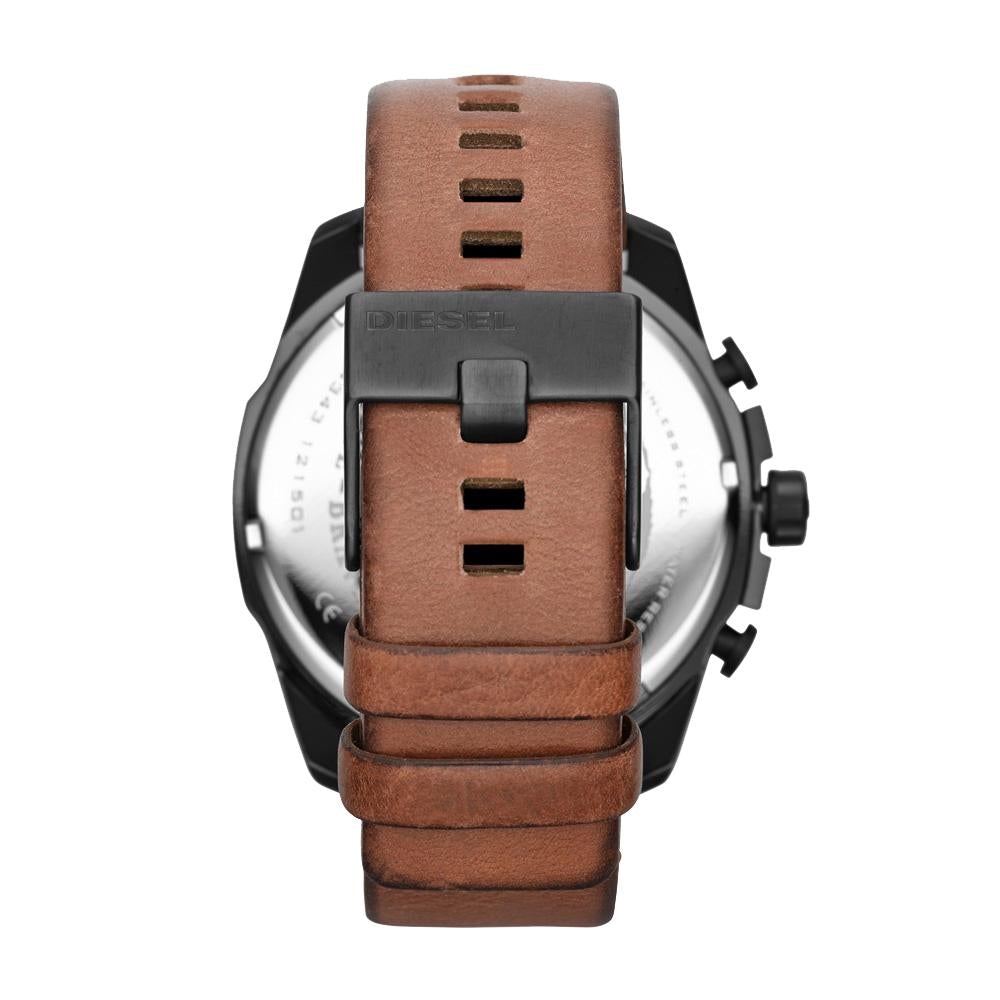 Diesel Dz4343 Men S Mega Chief Brown Chronograph Watch -korean beauty