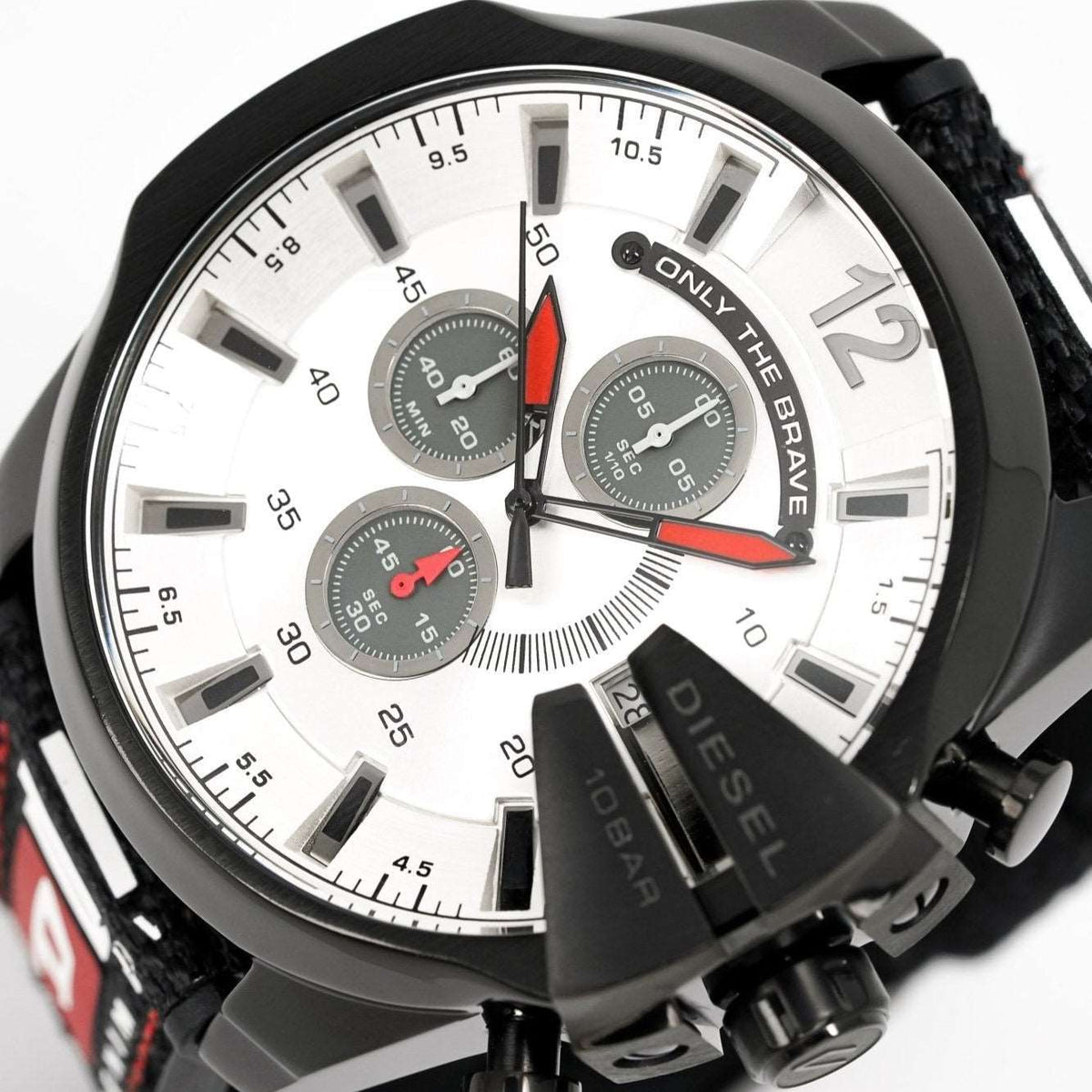 Diesel Dz4512 Men S Chronograph Mega Chief Black Grey Watch -korean beauty